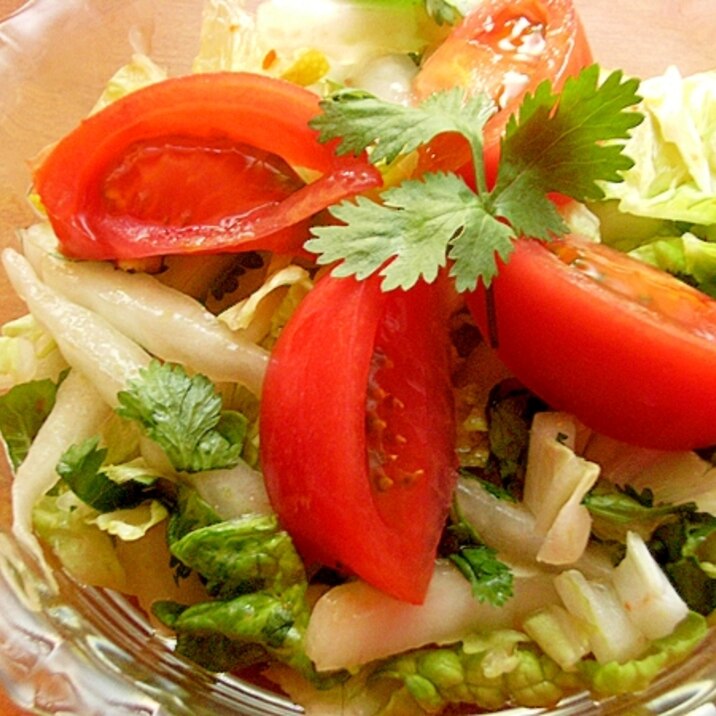 超簡単❤爽やかタイ料理風サラダ♪(調味料は2つ)